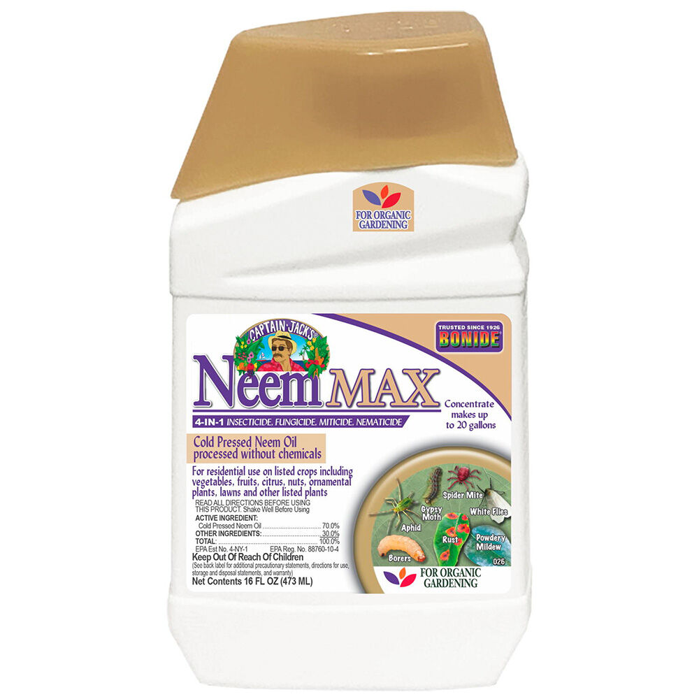 image of 16 oz Captain Jack's Neem Max Insecticide Concentrate