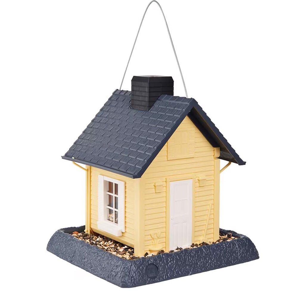 image of Yellow Cottage Birdfeeder