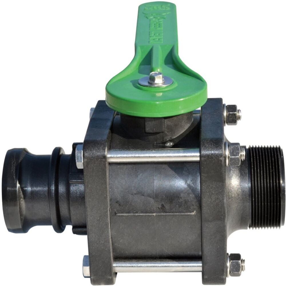 image of Polypropylene Bolted Ball Valve, Full Port, 2-in NPT Female