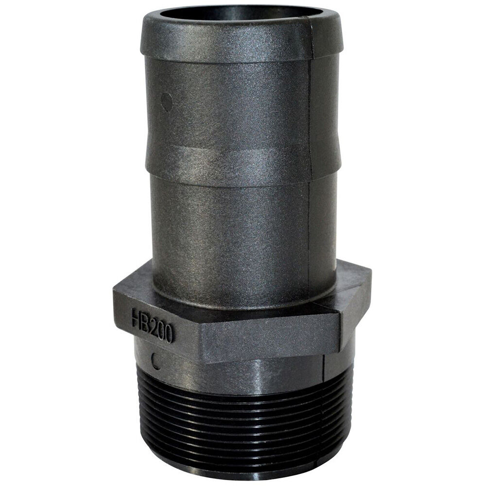 image of Straight Adapter, 3 in MPT x 3 in Hose Barb