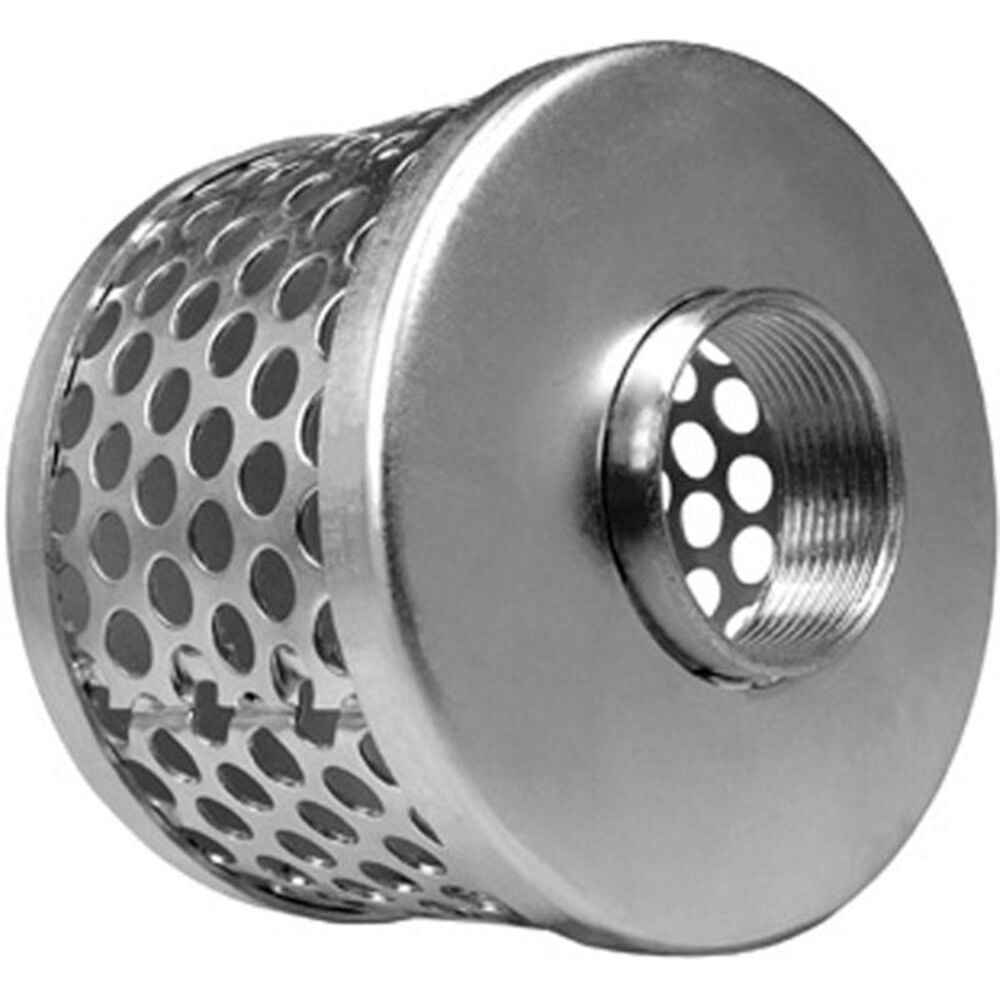 image of Tee Large Round Hole Intake Screen / Suction Strainer - Zinc Plated - 1-1/2-in FPT