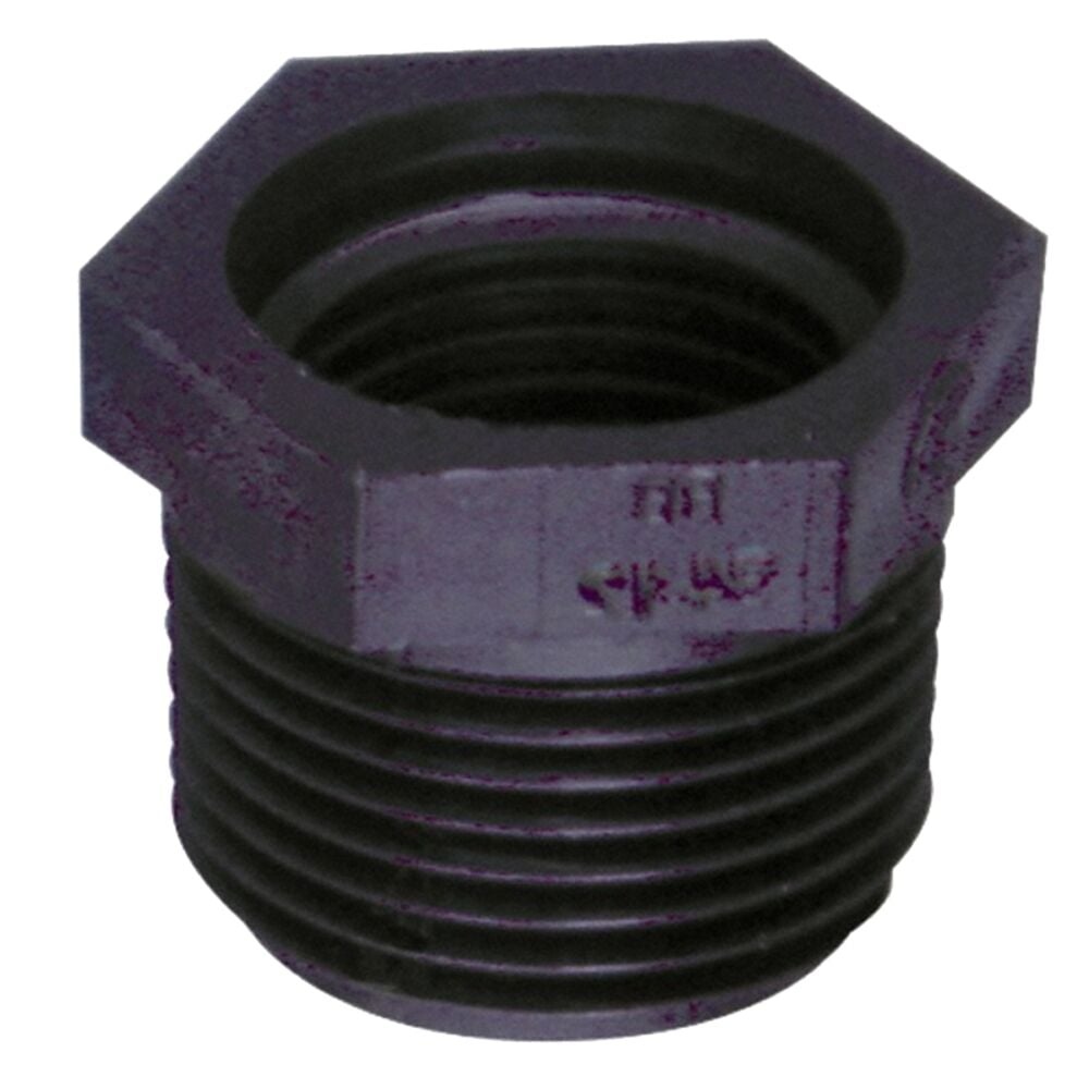 image of Polypropylene Bushing Reducer, 2 in MPT x 1 in FPT
