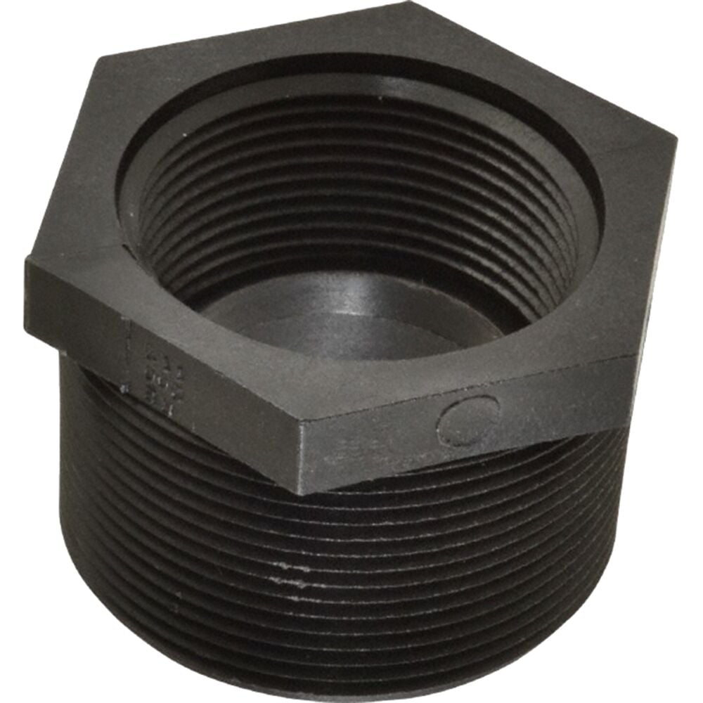 image of Polypropylene Bushing Reducer, 2 in MPT x 1 1/2 in FPT
