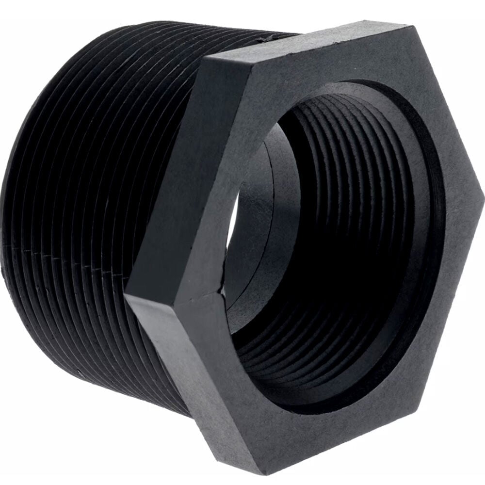 image of Polypropylene Bushing Reducer, 2 in MPT x 1 1/4 in FPT