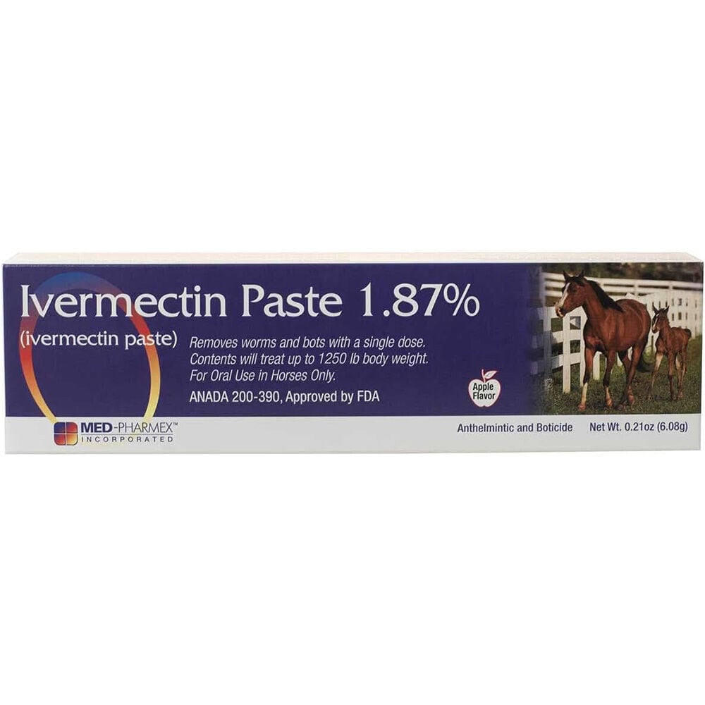 image of Ivermectin Horse Wormer Paste, 1.87%, Brand May Vary