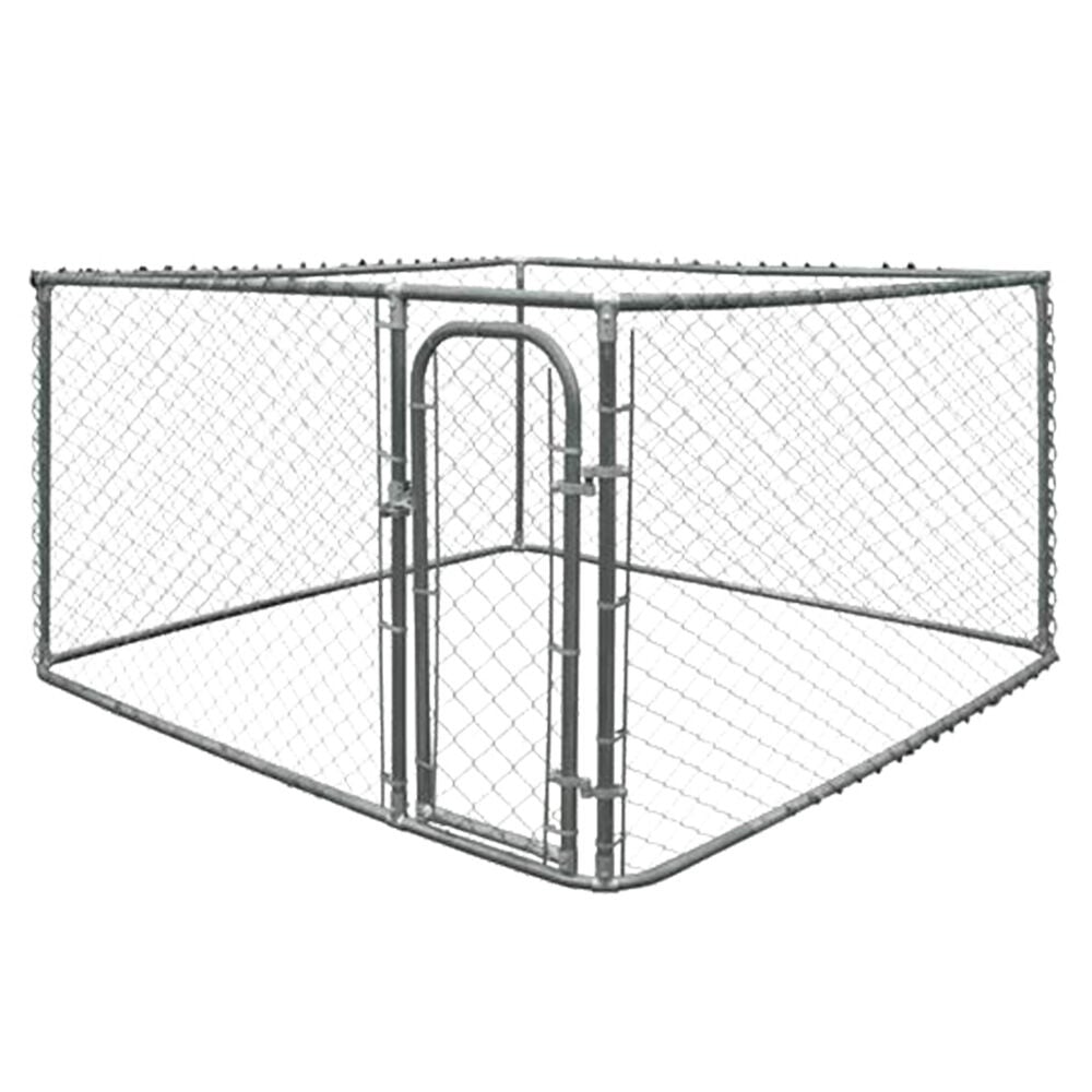 image of Chain Link Complete Dog Kennel, 6 ft x 8 ft x 4 ft