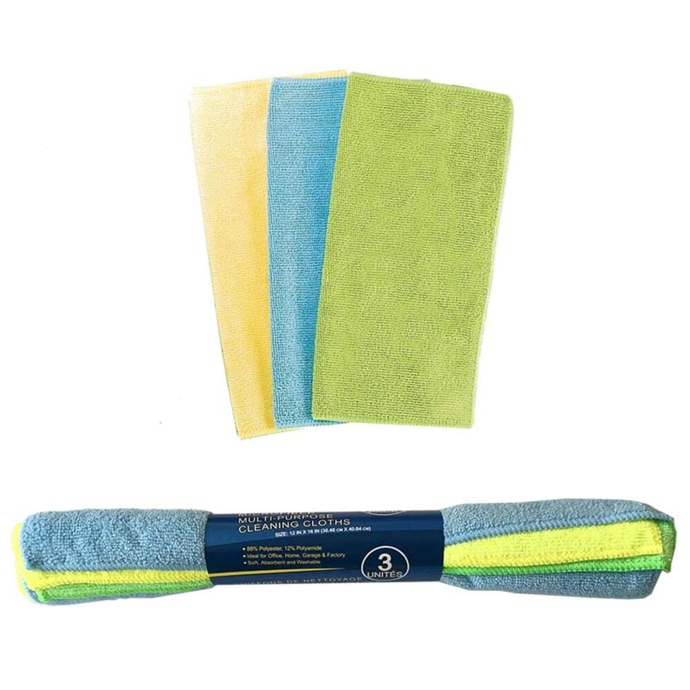 image of Microfiber Cloths, 3 Pack