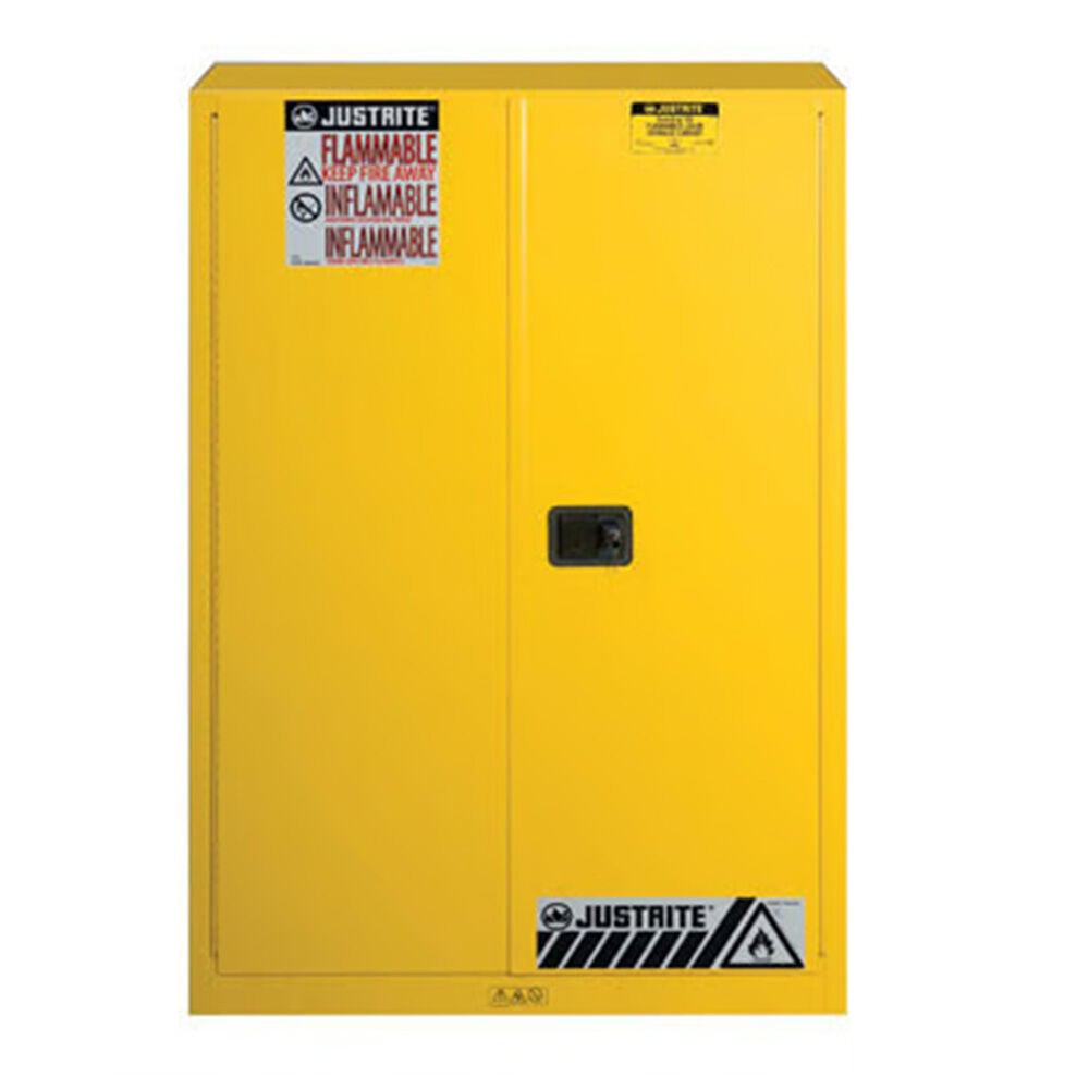 image of 45 gal Yellow Flammable Cabinet- Manual Close