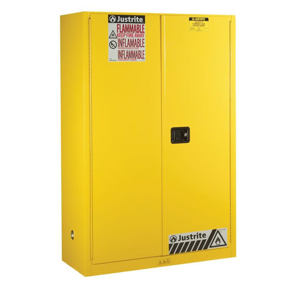 image of 60 gal Yellow Flammable Cabinet- Self Close