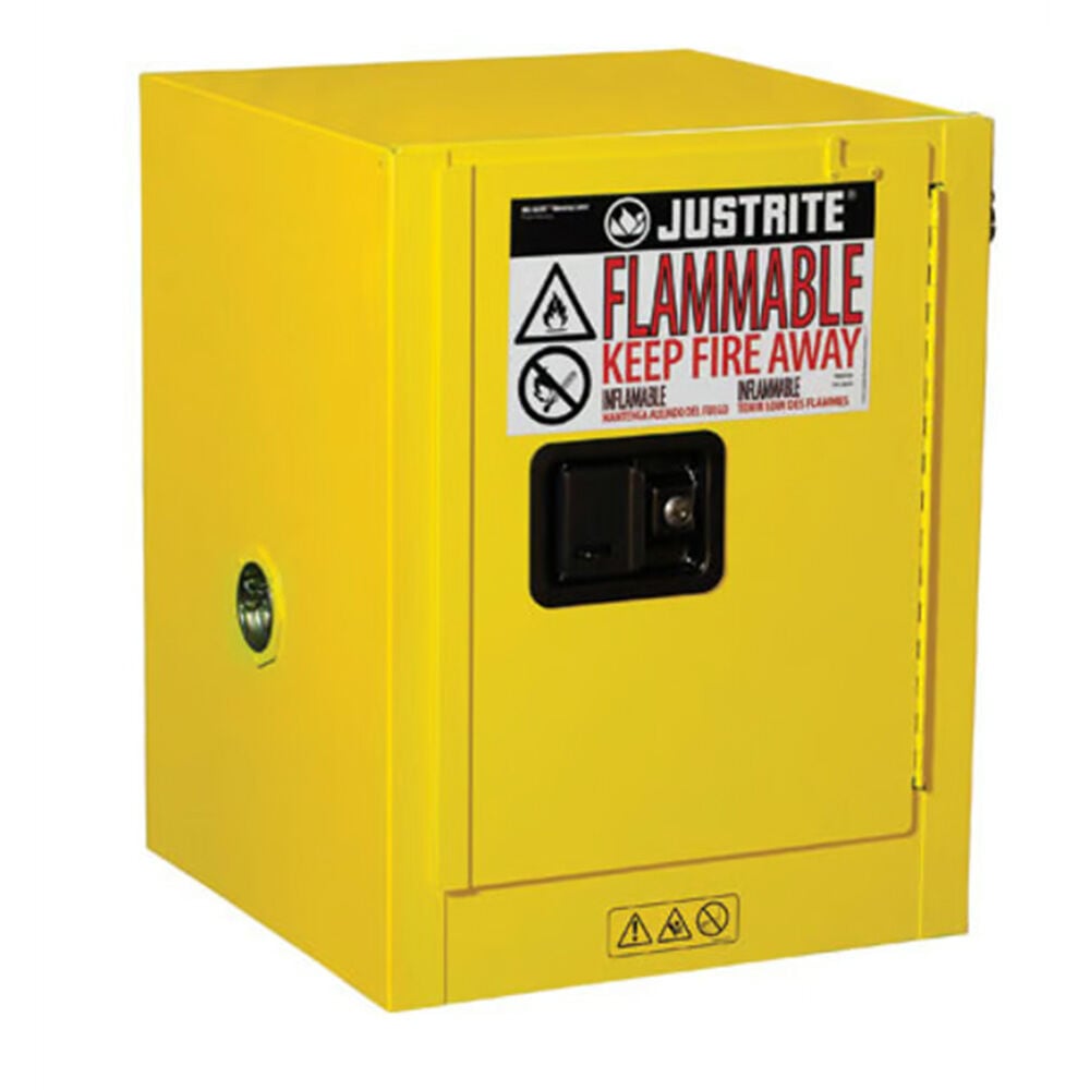 image of 4 gal Yellow Flammable Countertop Cabinet- Manual Close