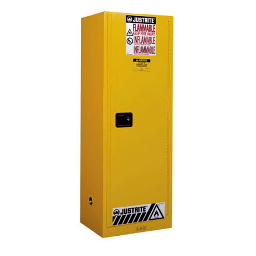 image of 22 gal Yellow Flammable Safety Cabinet- Manual Close