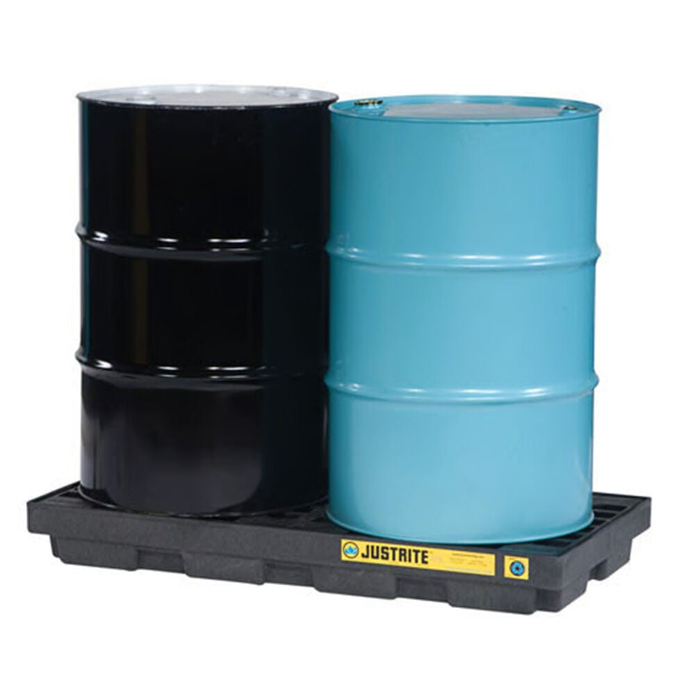 image of Black No Drain 2 Drum Accumulation Center (Drums Not Included)