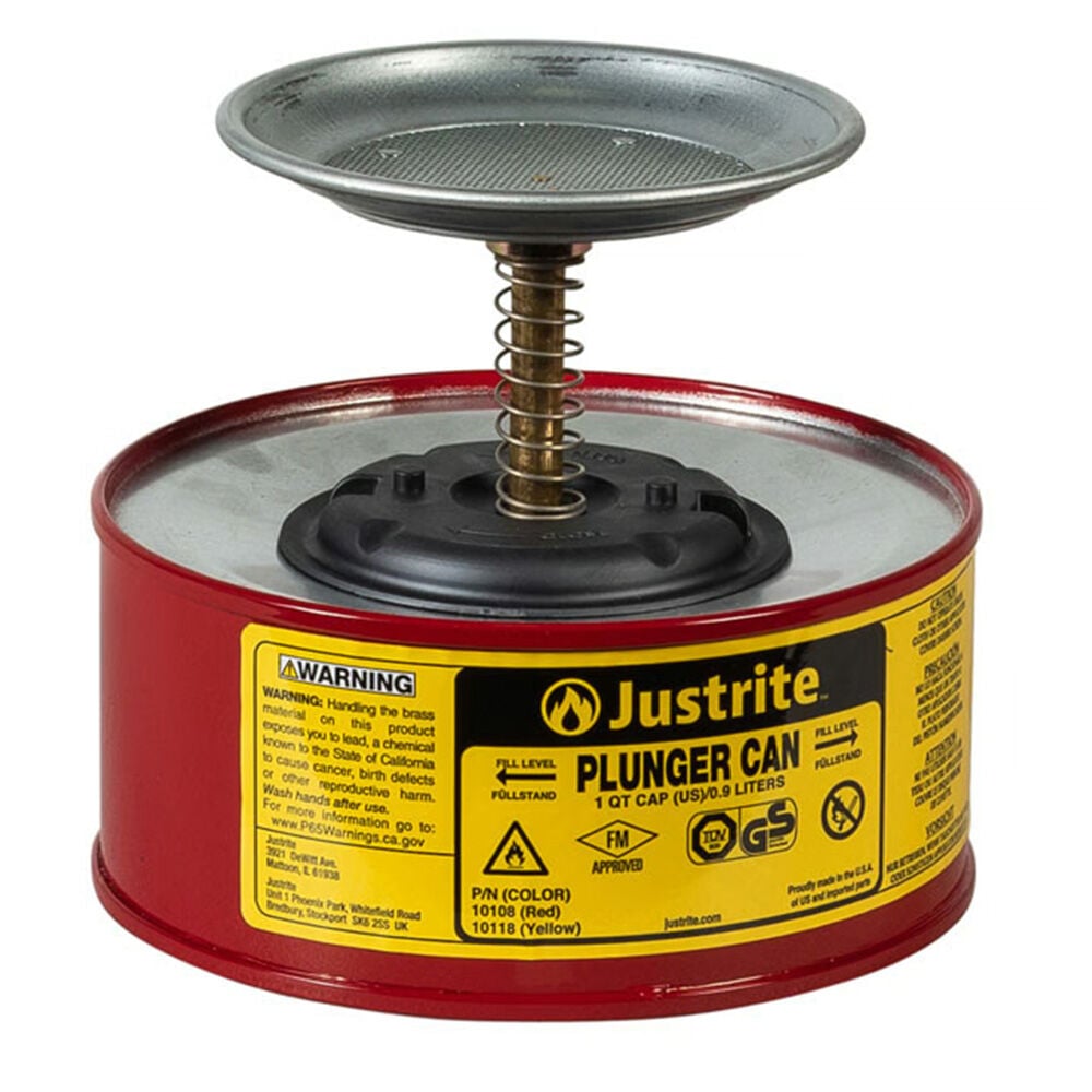 image of 1 qt Red Plunger Dispensing Can