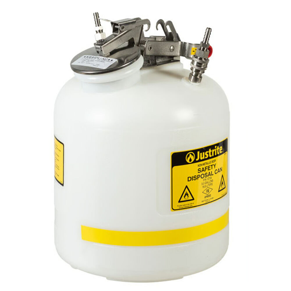 image of 5 gal White Quick-Disconnect Disposal Safety Can