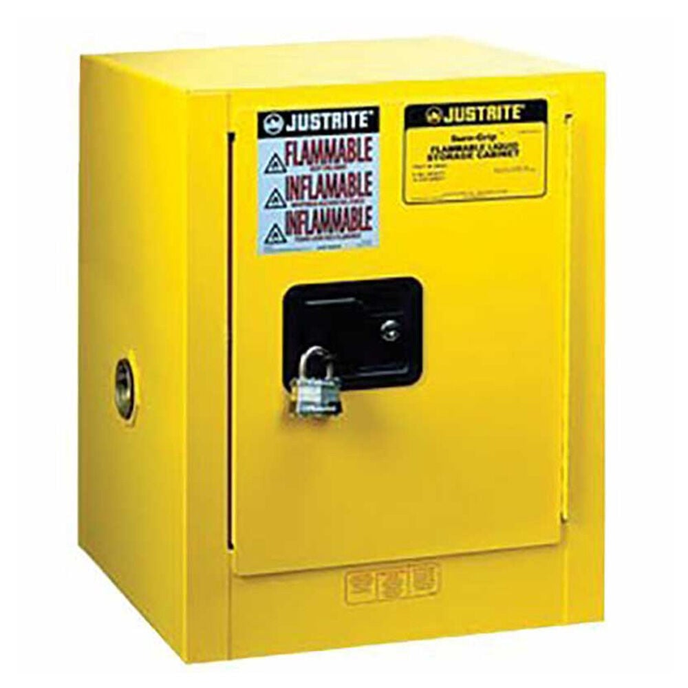 image of 4 gal Yellow Flammable Cabinet- Self Close
