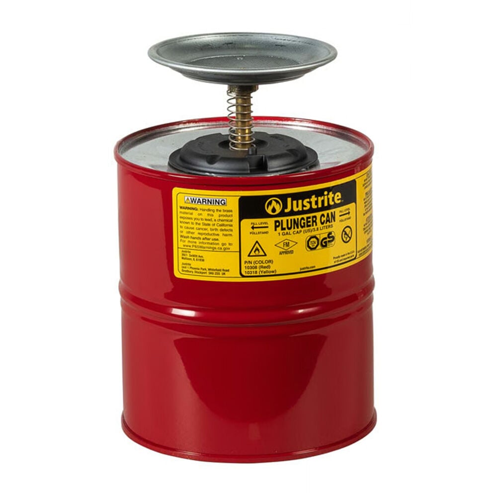 image of 1 gal Red Plunger Dispensing Can