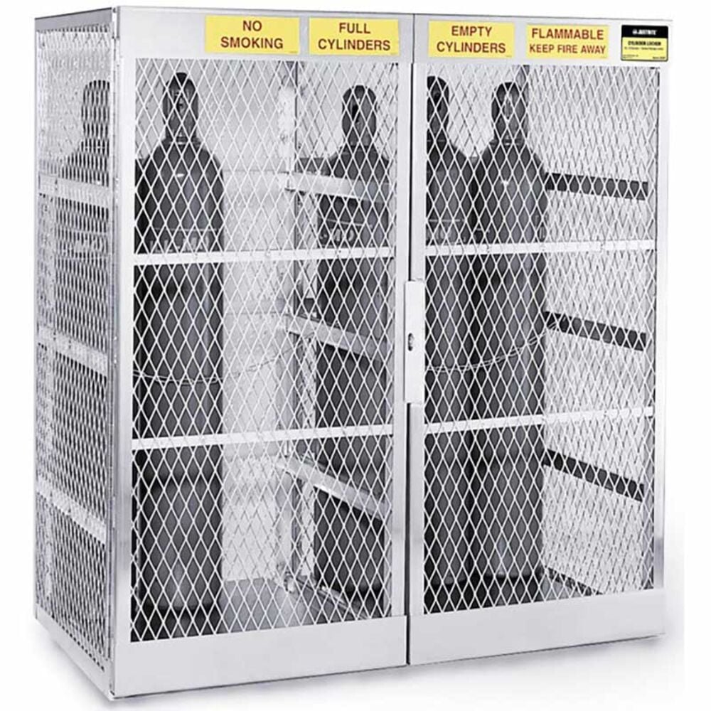 image of 20 Aluminum Gas Cylinder Cabinet Locker