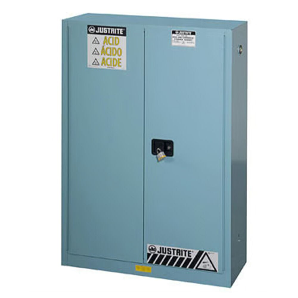 image of 45 gal Blue Corrosives/Acid Steel Safety Cabinet- Manual Close