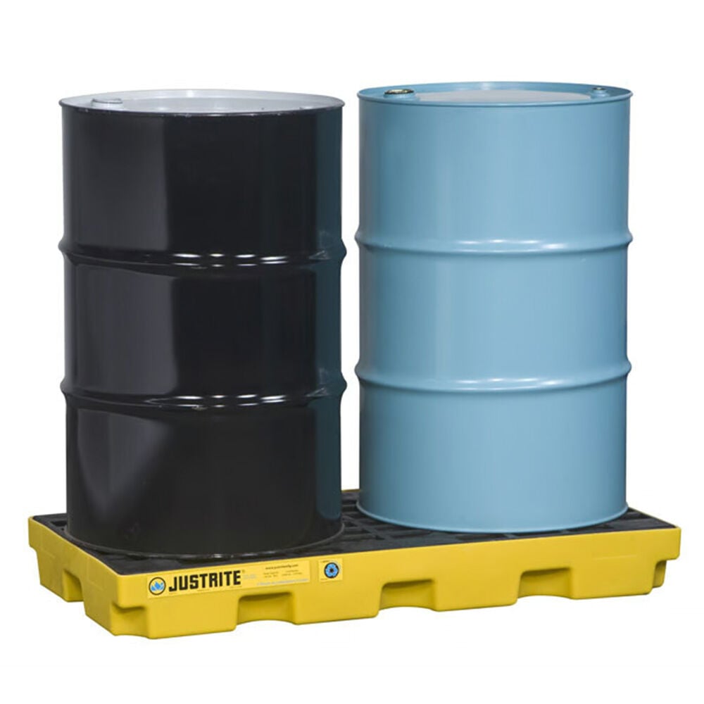 image of Yellow No Drain 2 Drum Accumulation Center (Drums Not Included)