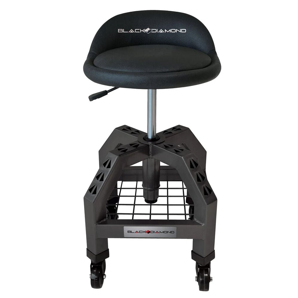 image of Adjustable Swivel Roller Shop Stool