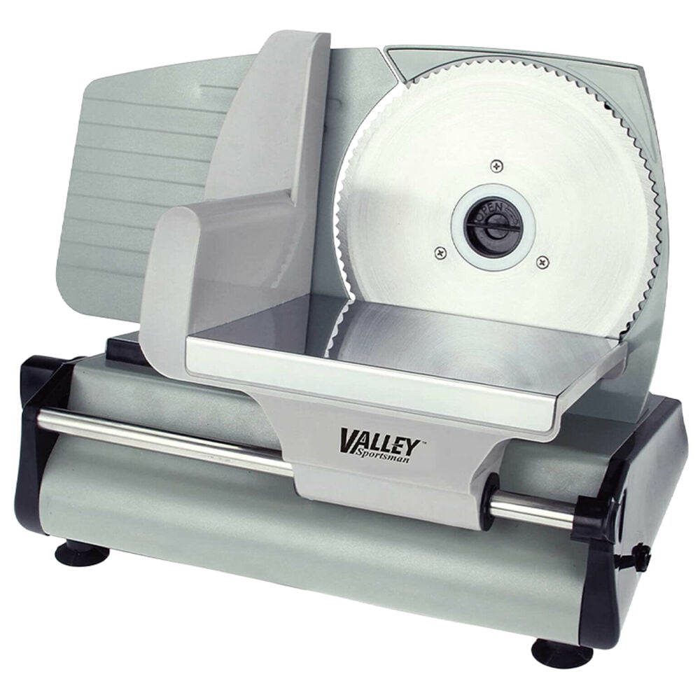 image of 180-Watt 7.5-Inch Electric Stainless Steel Meat Slicer