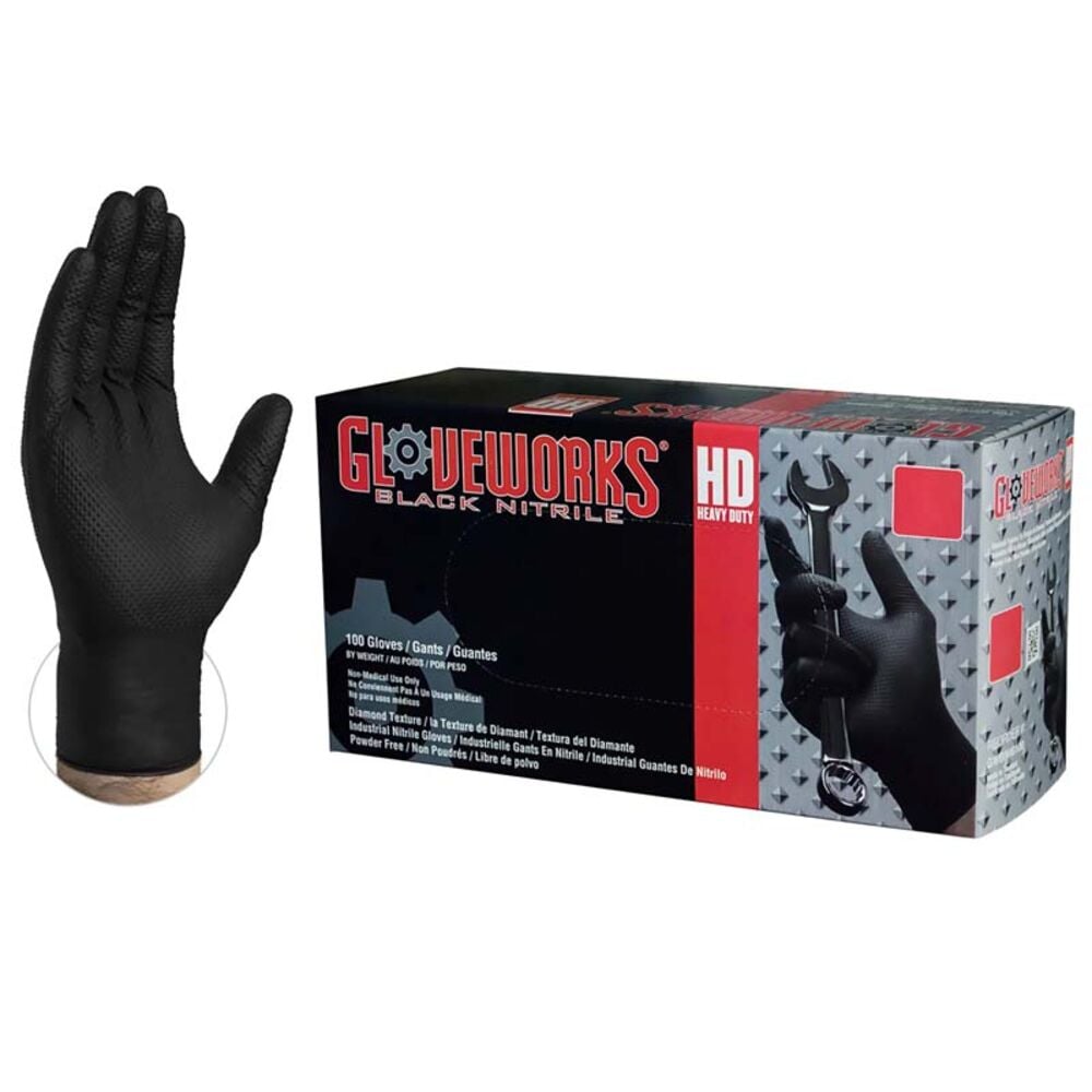 image of Black Nitrile Gloves