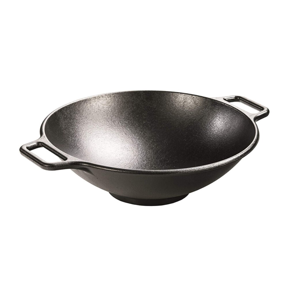 image of Pro-Logic Cast Iron Wok, 14-inch, Black