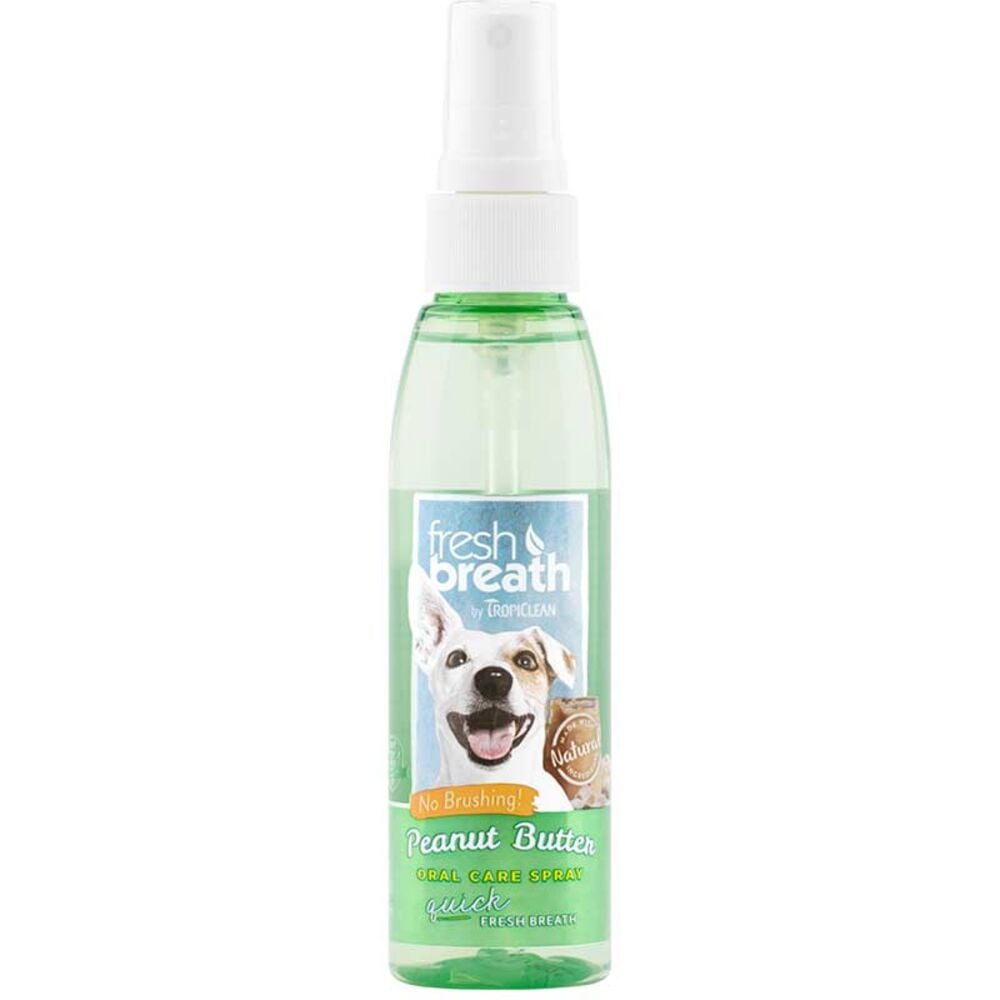 image of Fresh Breath Peanut Butter Oral Care Spray For Dogs, 4 oz