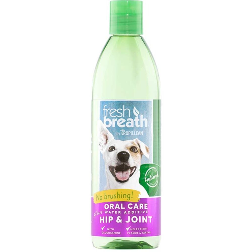 image of Fresh Breath Water Additive for Dogs Plus Hip & Joint, 16 oz