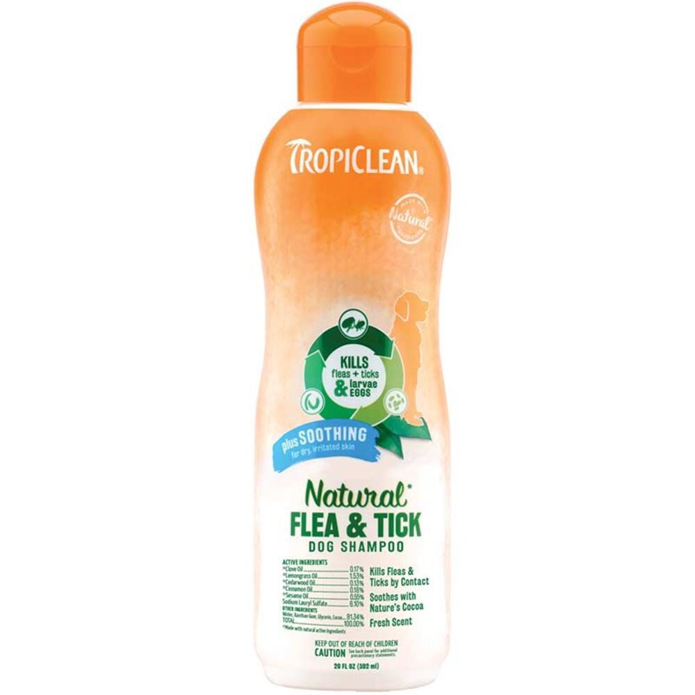 image of Natural Flea & Tick Soothing Shampoo, 20 oz