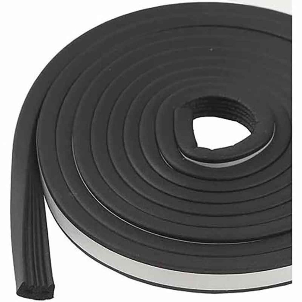 image of Black Marine & Automotive EPDM Weatherstripping, 10-ft