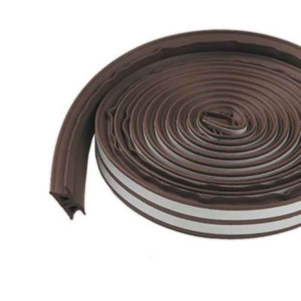 image of Brown Wave Profile All Climate Thermal Blend Weatherstripping, 17-ft