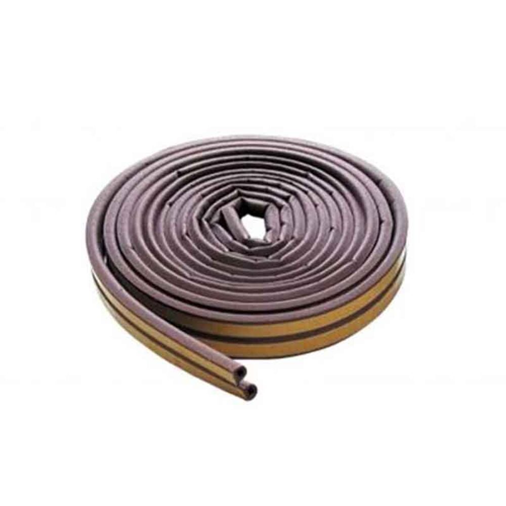 image of Brown All Climate Extreme Temperature EDPM Rubber Weatherstripping, 17-ft
