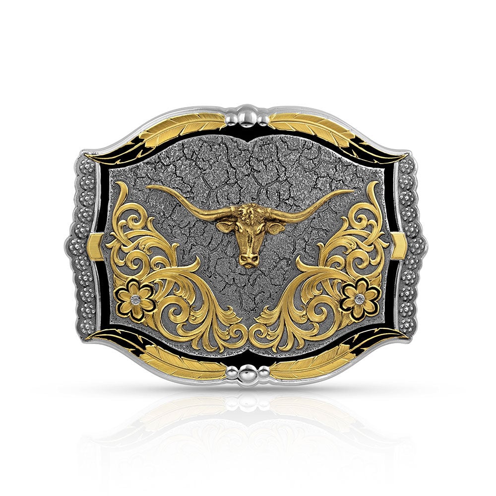image of Cracked Earth Longhorn Buckle
