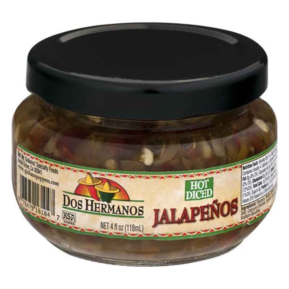 image of Hot Diced Jalapenos, 4 oz