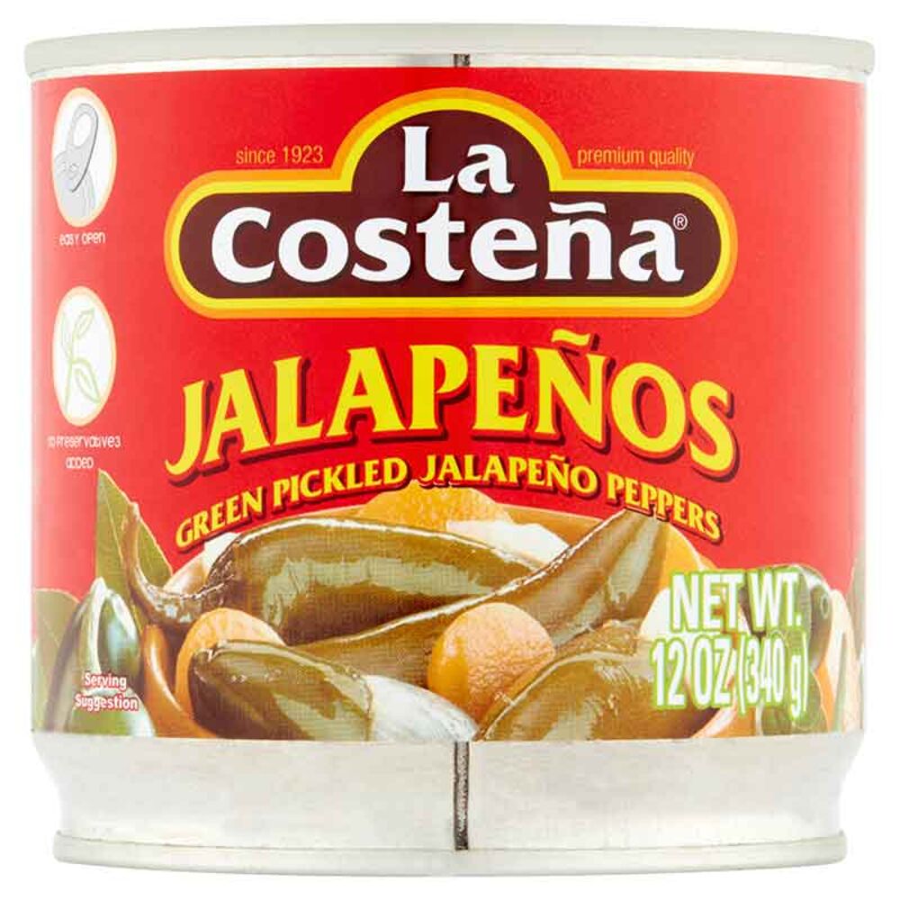 image of Whole Green Pickled Jalapeno Peppers, 12 oz