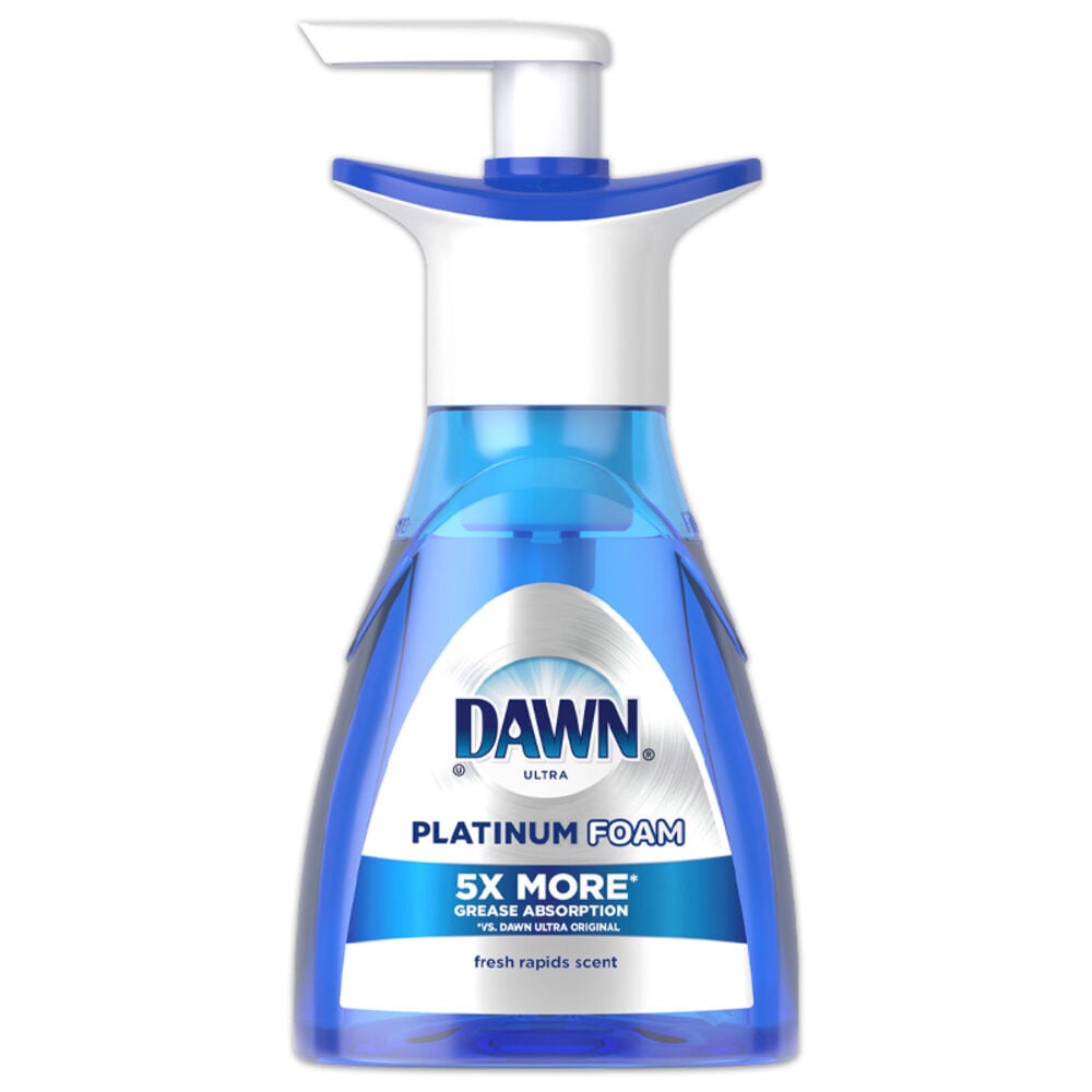 image of Ultra Platinum Foam Dish Soap, Fresh Rapids Scent, 10.1 Fl Oz