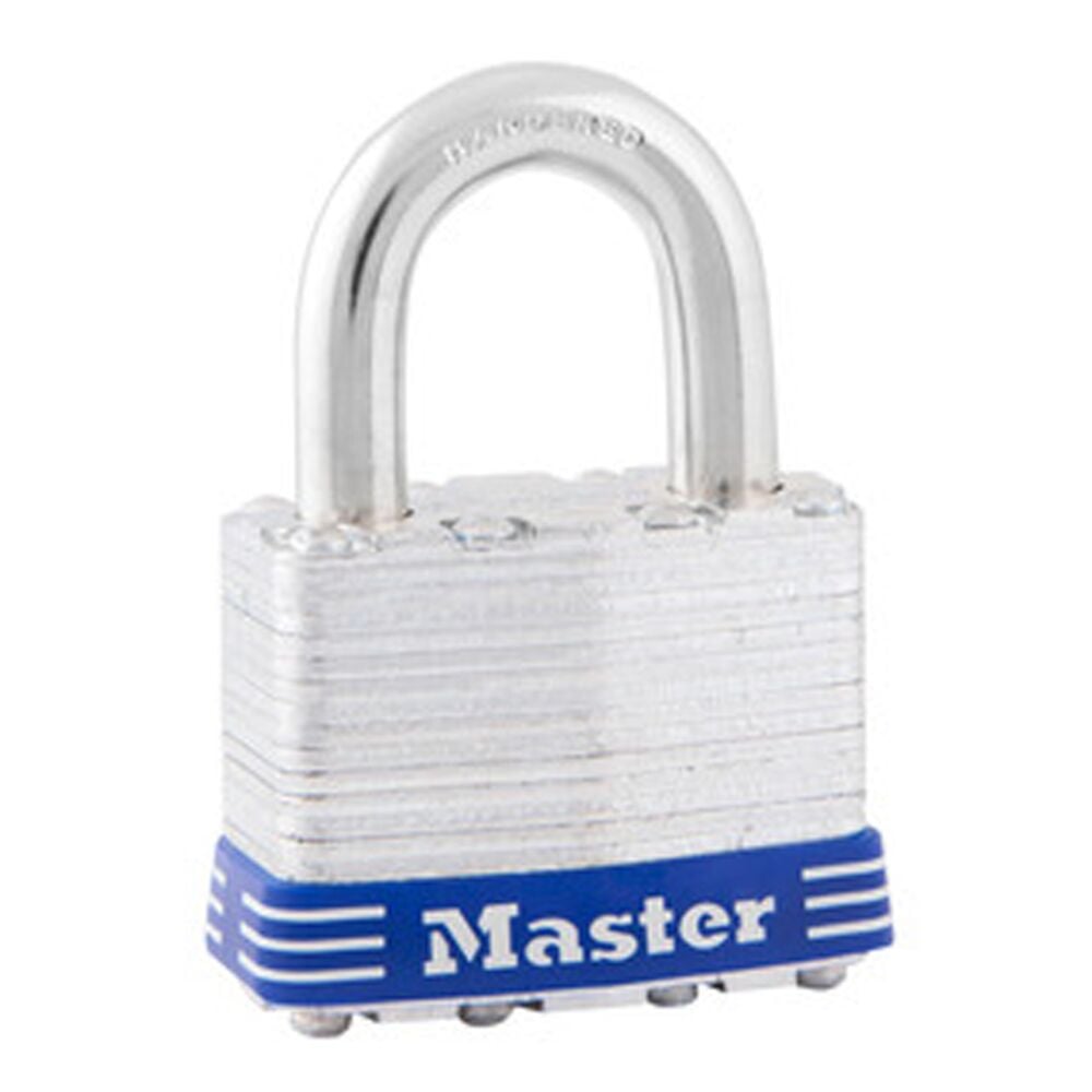 image of Padlock, Laminated, 4 Pin Tumbler, 1 3/4 in