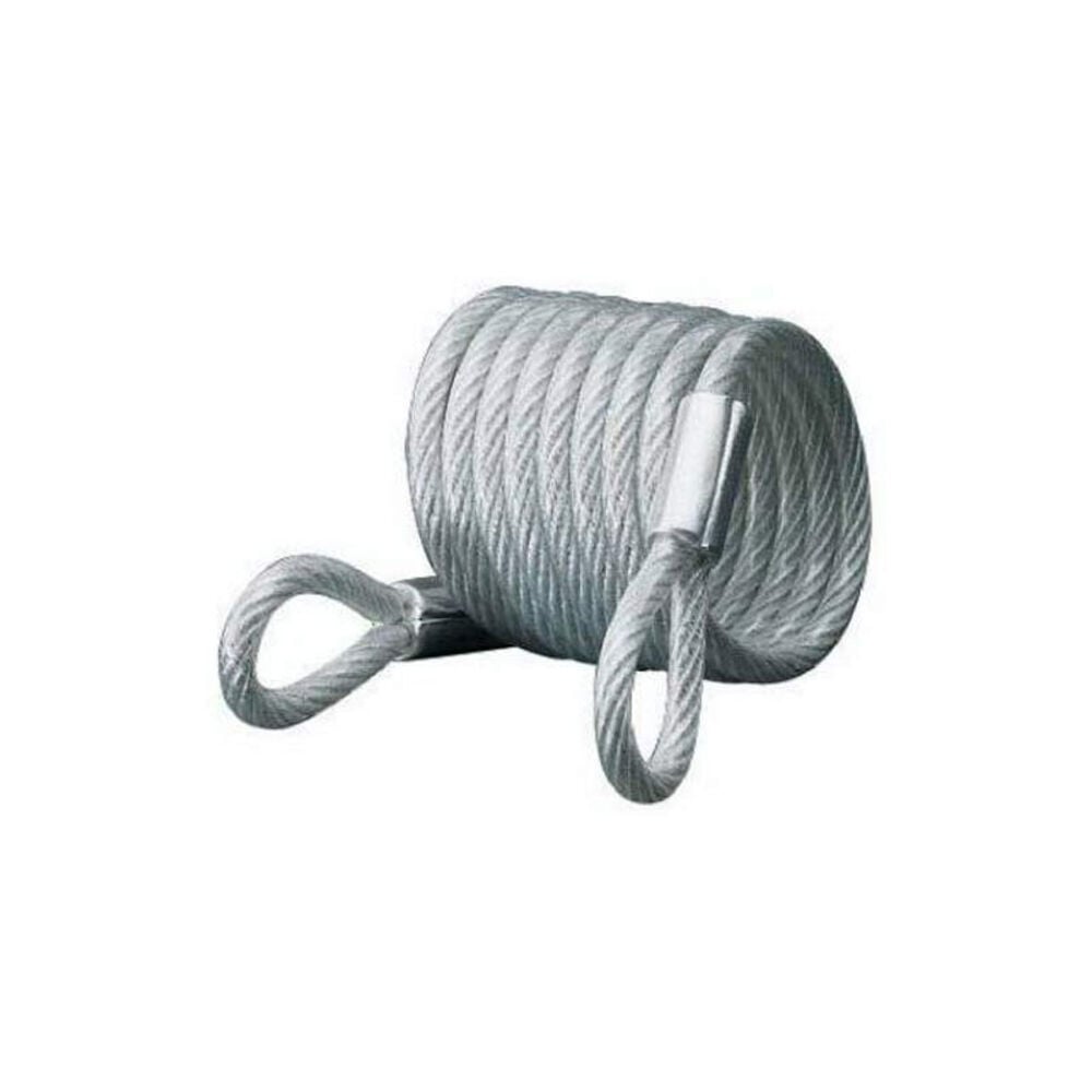 image of 65D Self-Coiling Cable with Looped Ends, 6', 1/4-Inch diameter