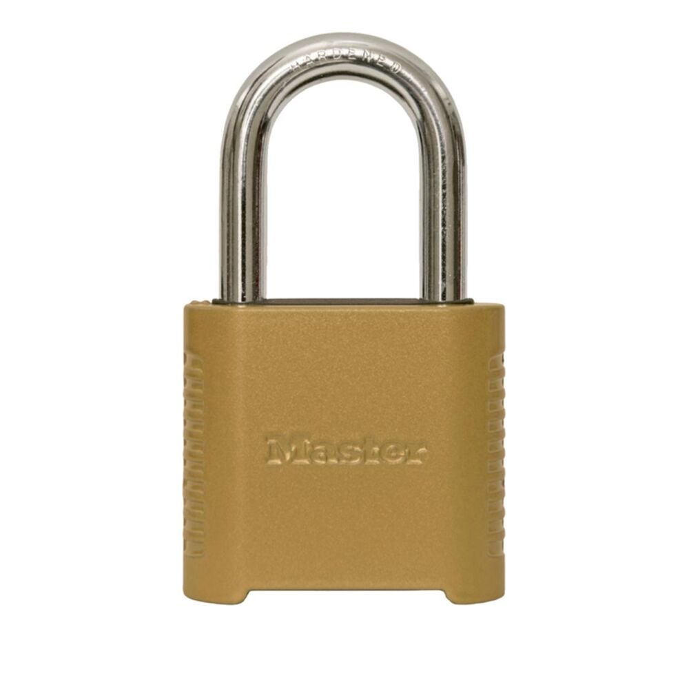 image of 875DLF 2 in. Wide Zinc Set Your Own Combination Padlock with 1-1/2 in. Extra Long Shackle