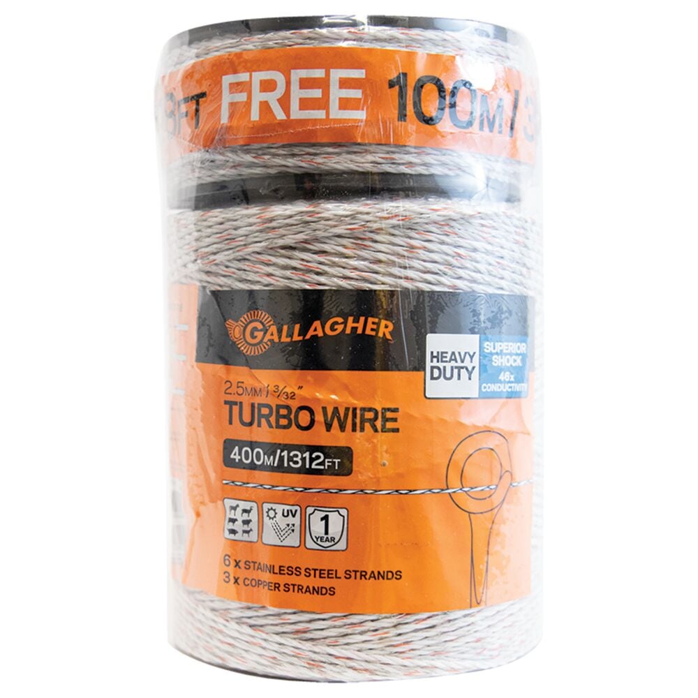 image of Turbo Wire, White, 1312 ft