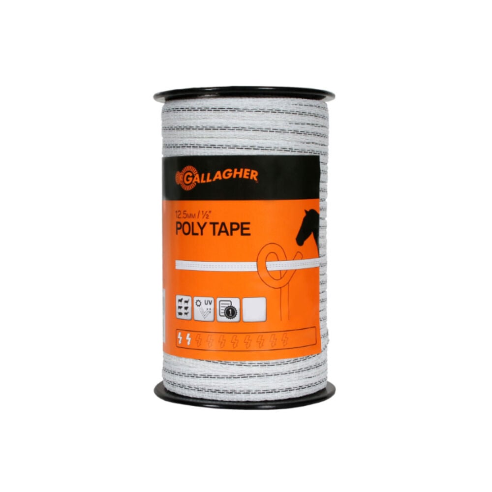 image of Polytape - White, 1/2 in