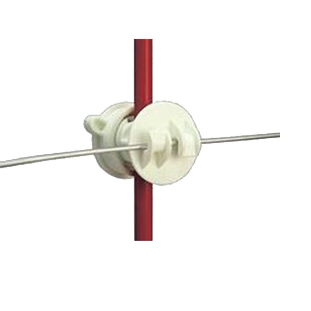 image of Insulator, Screw On Rod, White, 25 count
