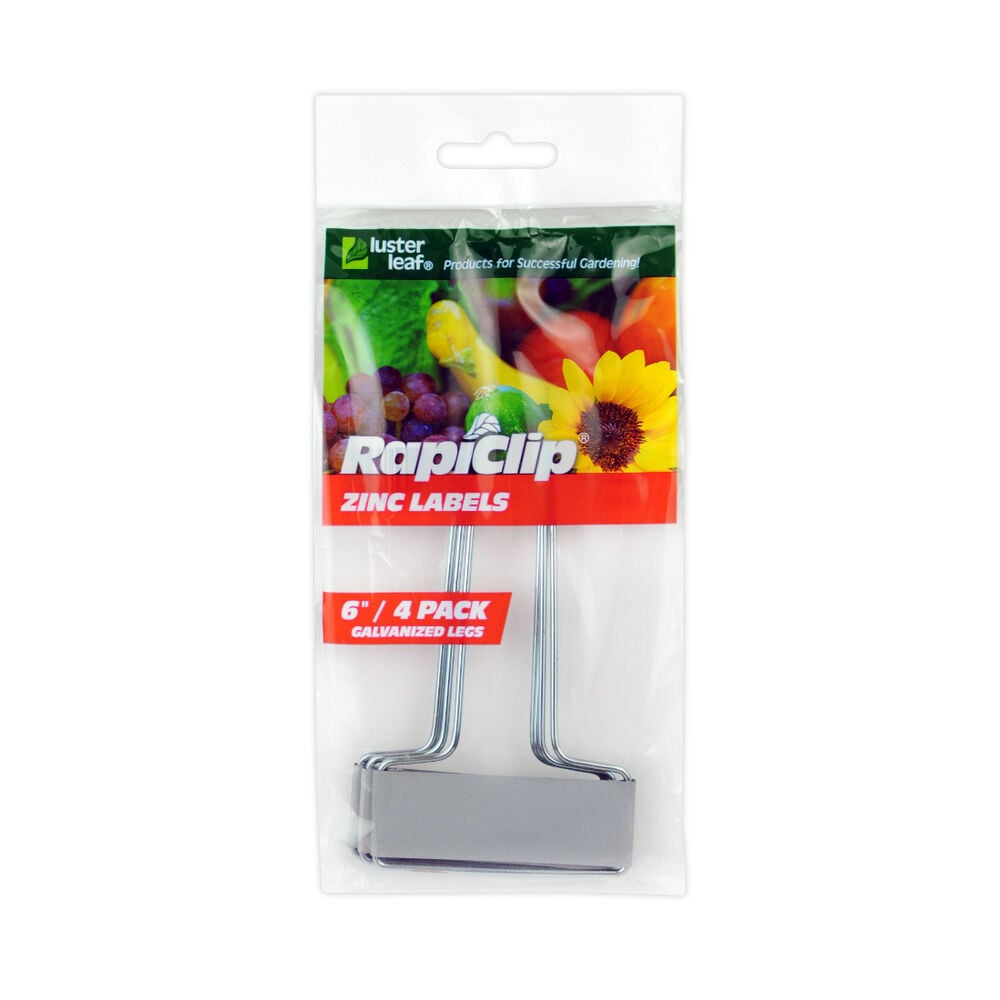 image of Rapiclip Zinc Labels- 6 in. 4 pk
