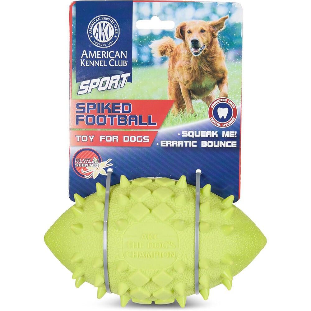 image of Assorted Sport Spiked Football Dog Toy (Color May Vary)