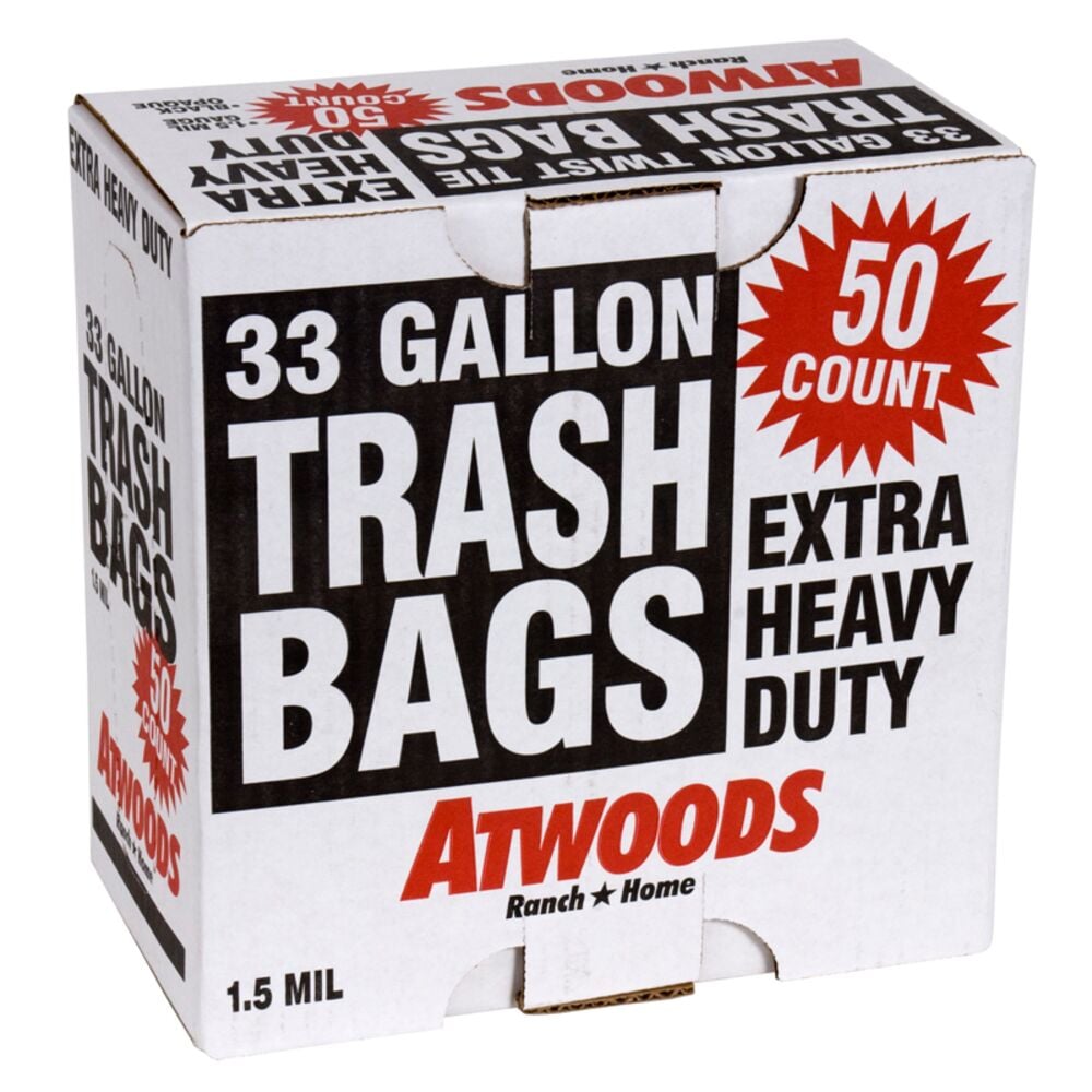 image of 33 Gal. Trash Bags, 50 count