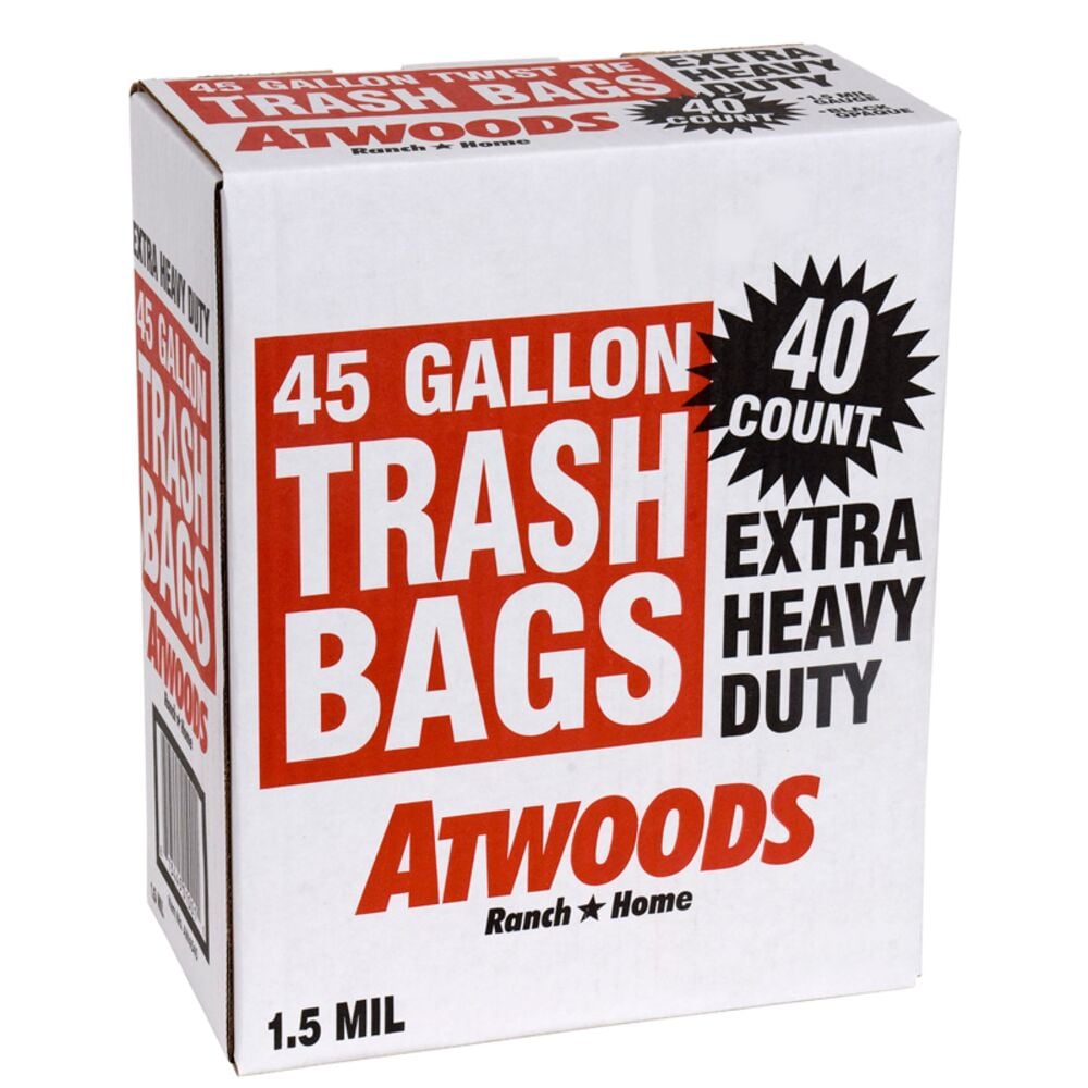 image of 45 Gal. Trash Bags, 40 count