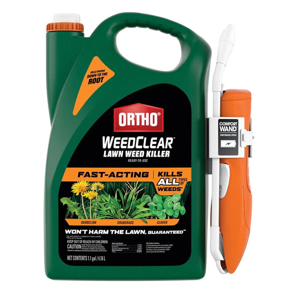image of WeedClear Lawn Weed Killer Ready-to-Use with Comfort Wand (North), 1 Gal