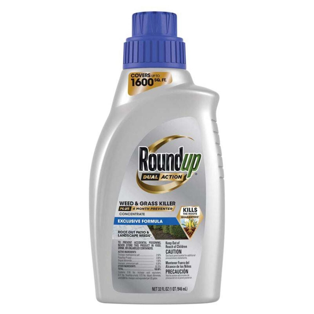image of Dual Action Weed & Grass Killer Plus 4 Month Preventer Concentrate, 32 fl oz
