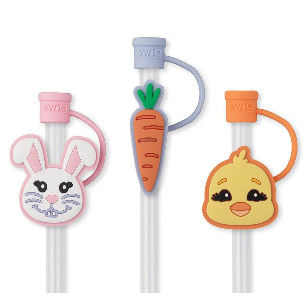 image of Easter Bunny Straw Topper, 3 pk
